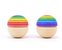 Load image into Gallery viewer, Mader Roly Poly Wiggle Ball Rainbow