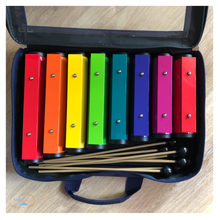 Load image into Gallery viewer, Rainbow Spectrum Resonator Pipe Bars: (with 8 mallets and bag)