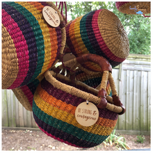 Load image into Gallery viewer, RAINBOW BOLGA BASKET - Small