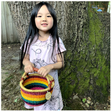 Load image into Gallery viewer, RAINBOW BOLGA BASKET - Small