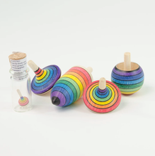 Load image into Gallery viewer, The Mader Spinning Top Learning Set Rainbow
