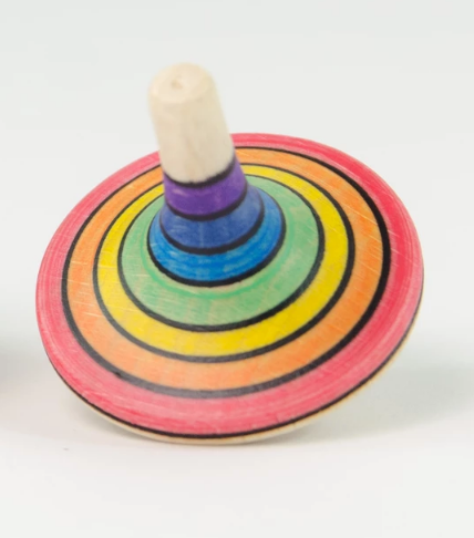 The Mader Small Rallye Spinning Top Rainbow