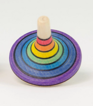 Load image into Gallery viewer, The Mader Small Rallye Spinning Top Rainbow
